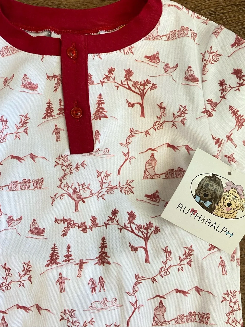 NWT Ruth and Ralph winter toile pajamas 3T